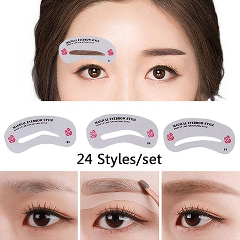 Bộ 24 Khuôn Kẻ Chân Mày