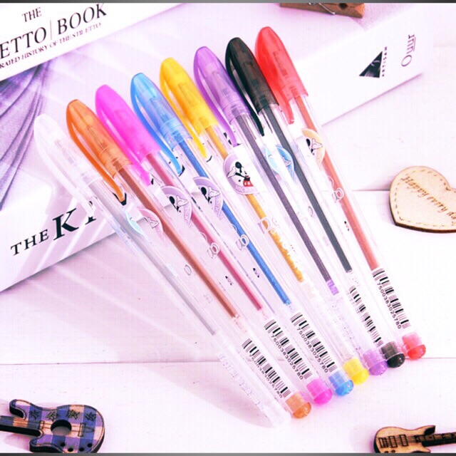 Vỉ 8 Cây Bút Nhũ 8 Màu Glitter
