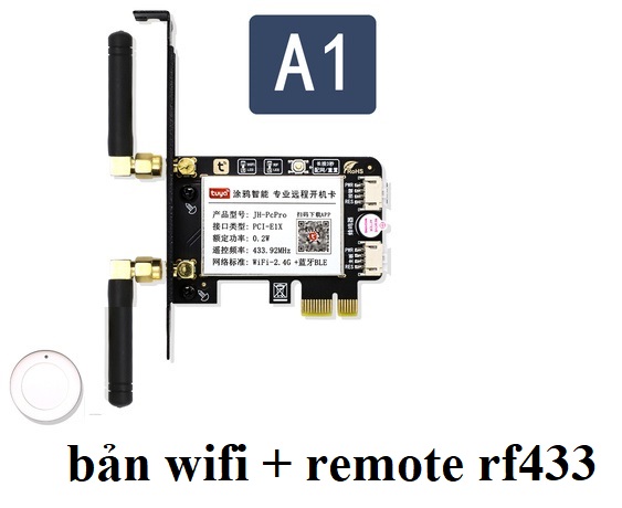 Công Tắc máy tính Wifi+RF433 Thông Minh TUYA