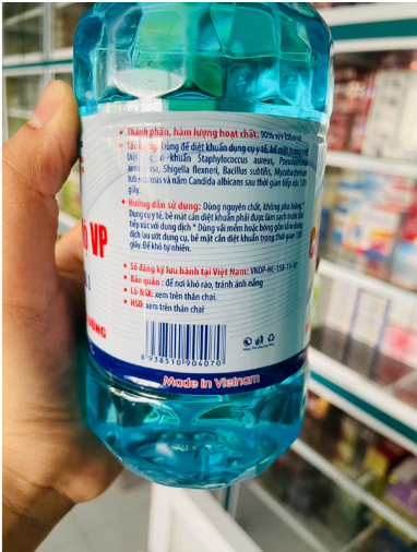 Cồn xanh 500ml vĩnh phúc - 1 chai