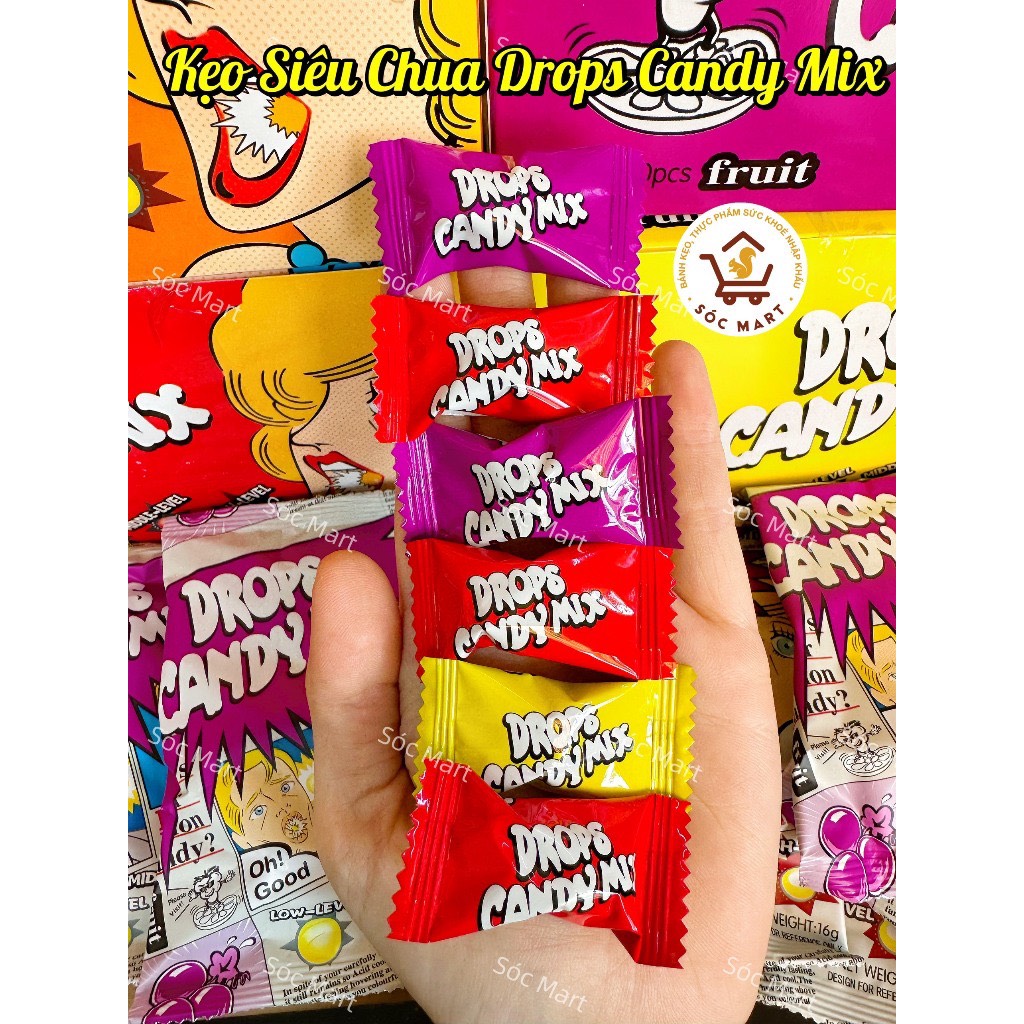 Kẹo siêu chua mix 4 vị