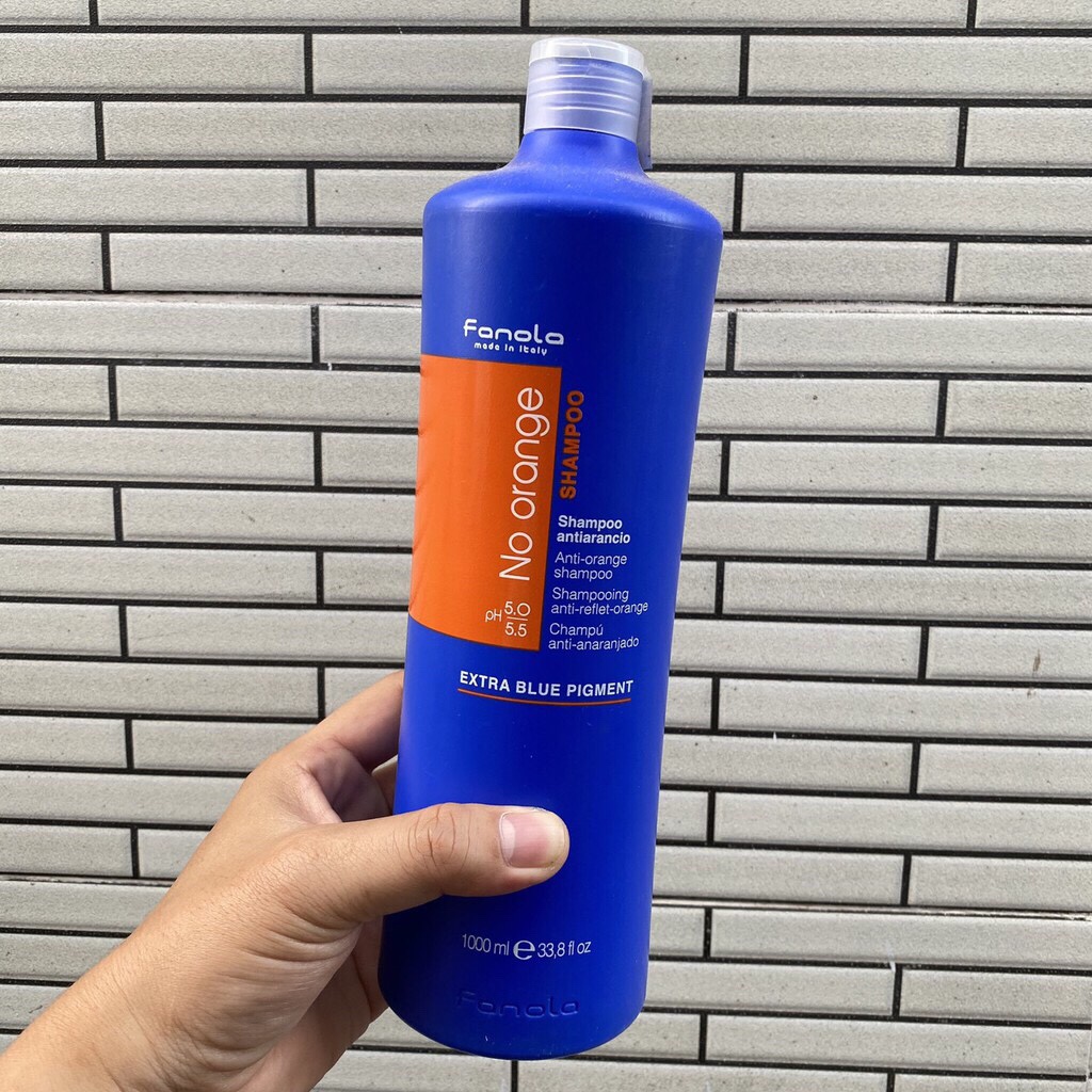 🇮🇹Fanola🇮🇹 Dầu gội khử sắc tố cam No Orange - Extra Blue Pigment - Fanola 1000ml (new)