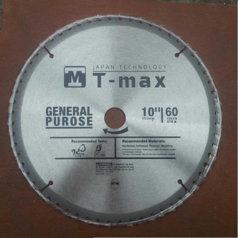 LƯỠI CẮT GỖ T-MAX 60 RĂNG, LƯỠI CẮT NHÔM 255