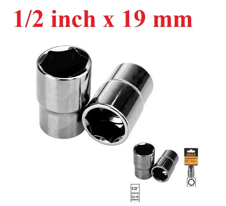 19mm đầu tuýp 1phần2inch ingco hhast12191