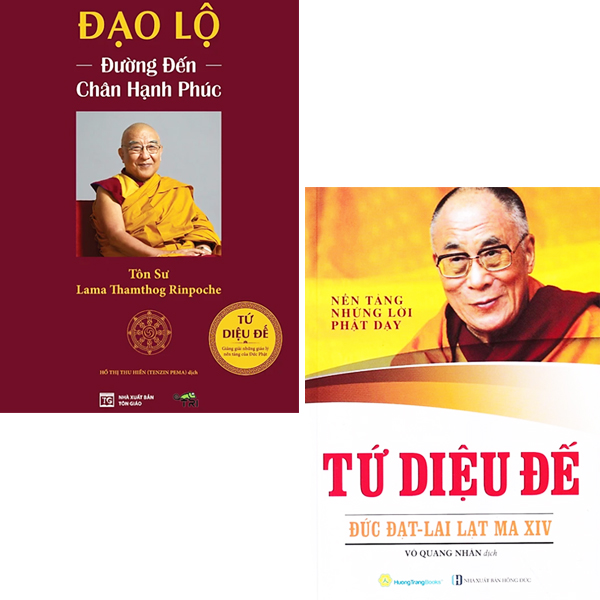 Sách - combo tứ diệu đế - nền tảng những lời phật dạy + đạo lộ - đường đến chân hạnh phúc