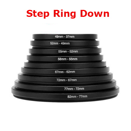 Adapter Ring chuyển filter, hood từ size nhỏ lên size Lớn - Step down ring