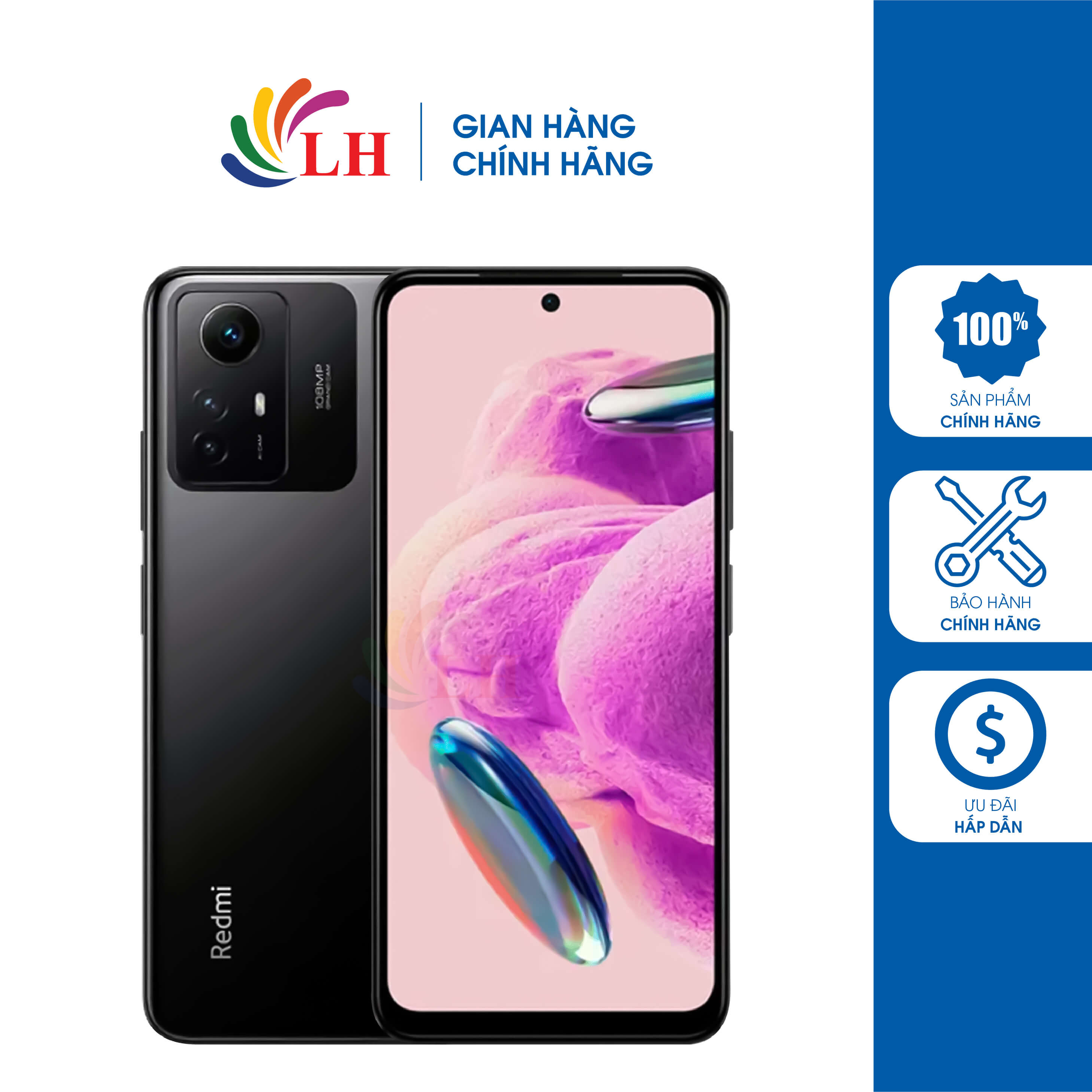 Điện thoại Xiaomi Redmi Note 12S  - Hàng chính hãng - 3 camera sắc nét, hiệu năng mạnh mẽ, sạc nhanh 33W