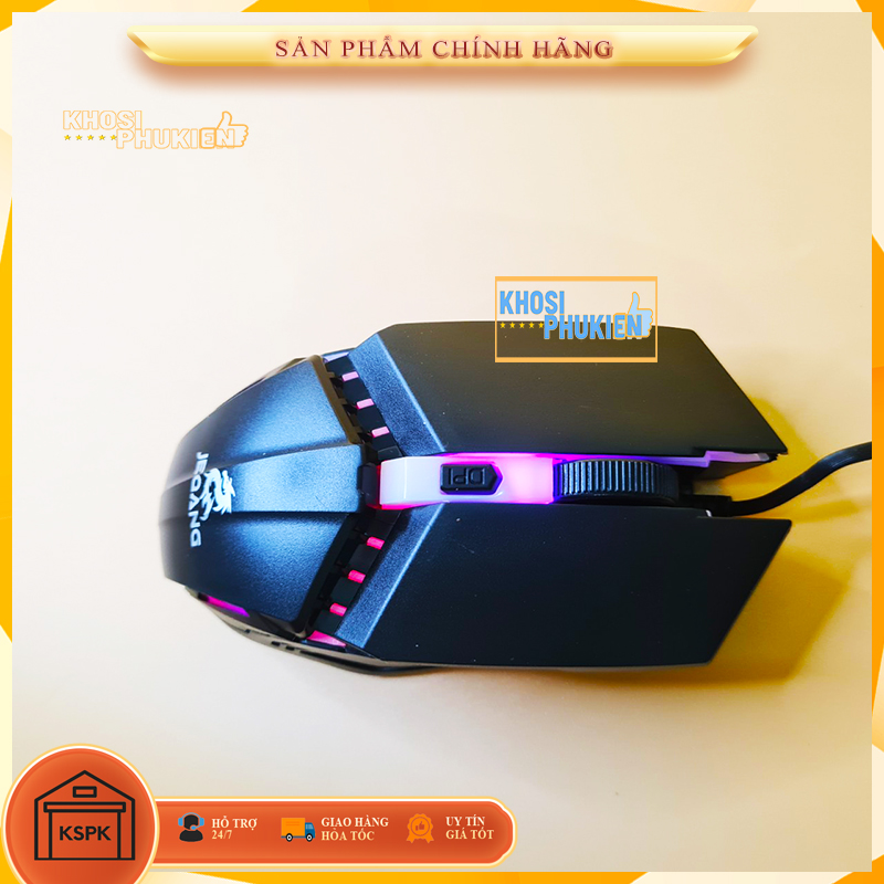 Chuột có dây gaming giá rẻ cho máy tính laptop có led KS M530