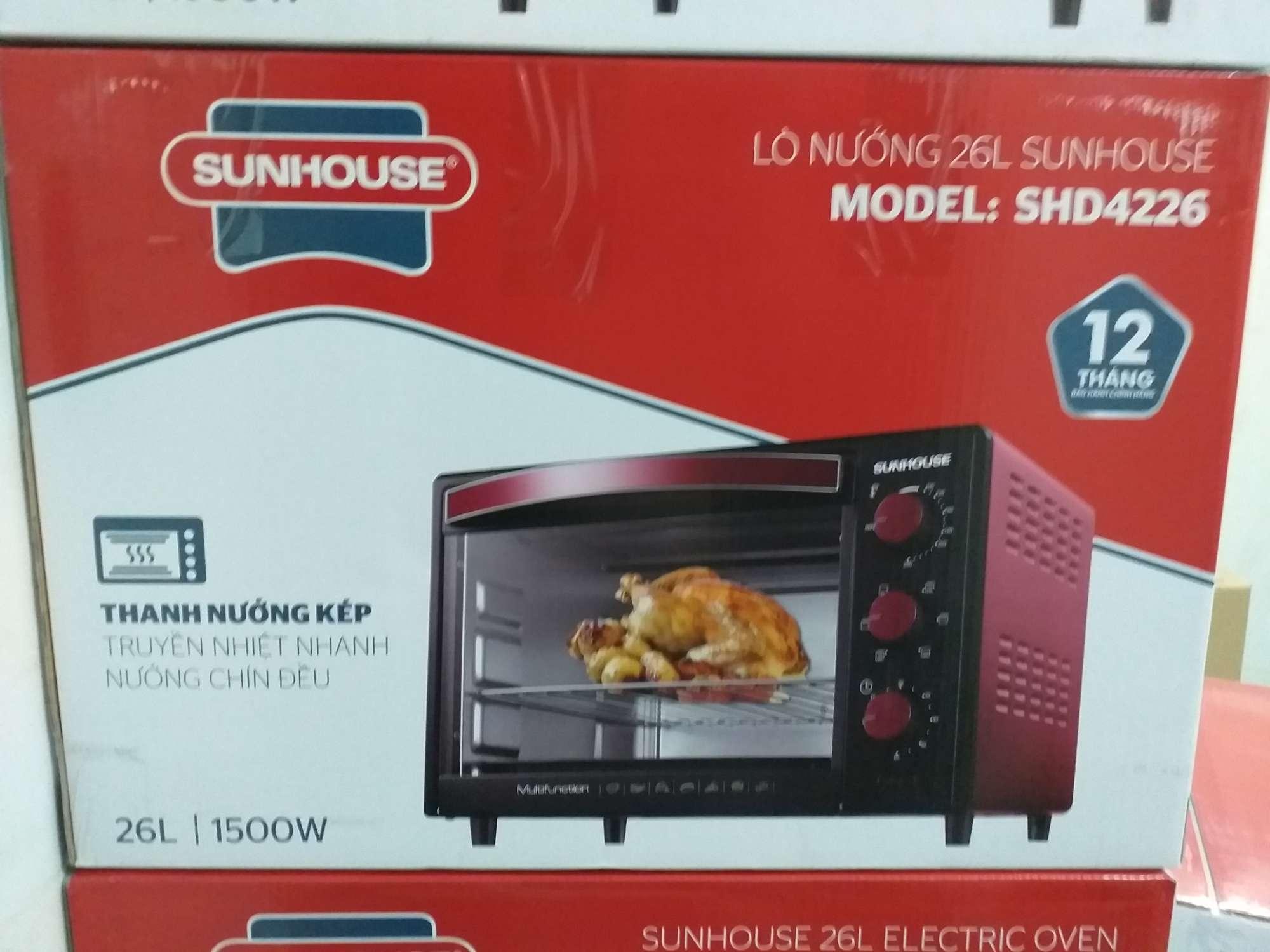 LÒ NƯỚNG VUÔNG 26L SUNHOUSE SHD4226