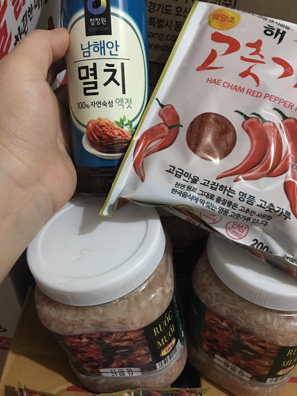 Nước mắm làm kim chi Hàn Quốc