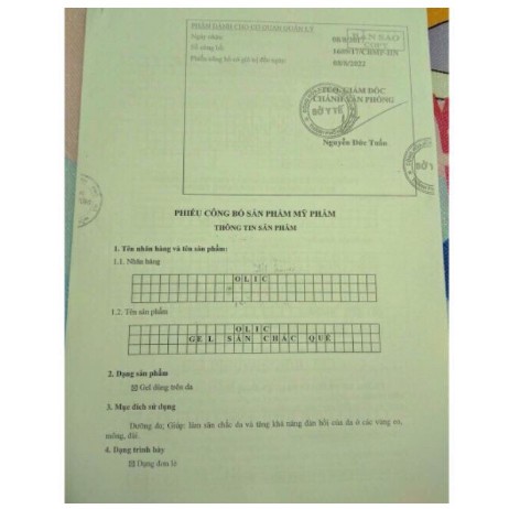GEL TAN MỠ OLIC