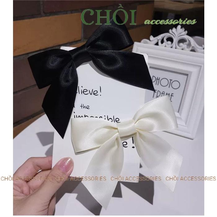 Cặp tóc, kẹp tóc nơ ruy băng cỡ lớn thời trang Hàn Quốc - Y008