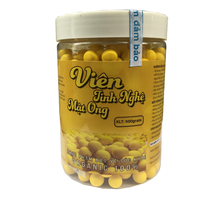 500GR VIÊN NGHỆ MẬT ONG - VIÊN TINH NGHỆ MẬT ONG - Hàng chuẩn check code - Hỗ trợ giảm đau dạ dày. giá rẻ