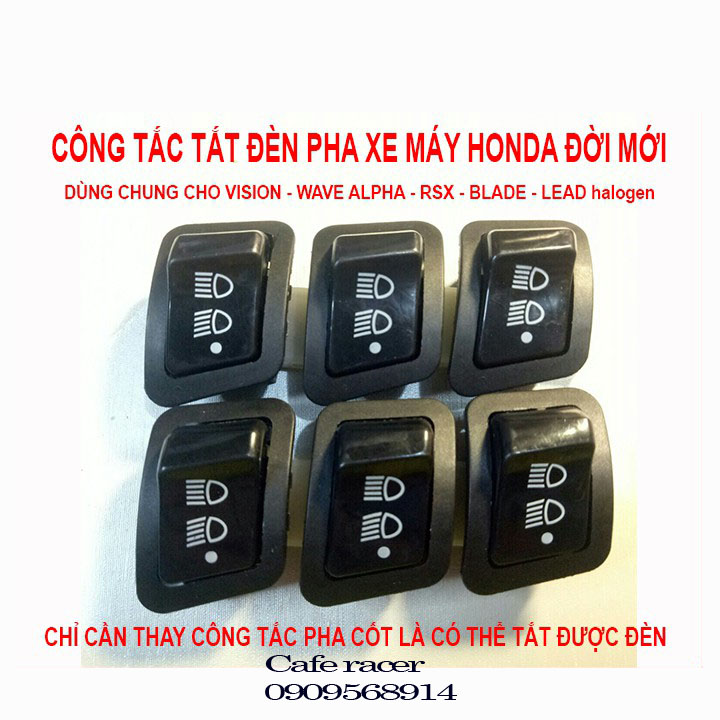 Công tắc xe máy Hon-Da pha cốt và tắc đèn đời mới