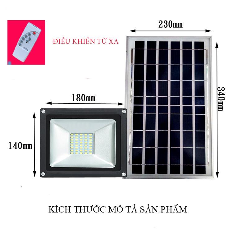 Đèn led năng lượng mặt trời 2 pha 96 LED 50w