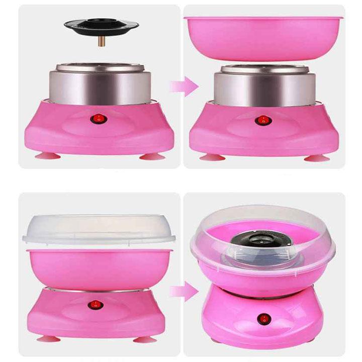 Máy làm kẹo bông gòn công suất cao( màu hồng)