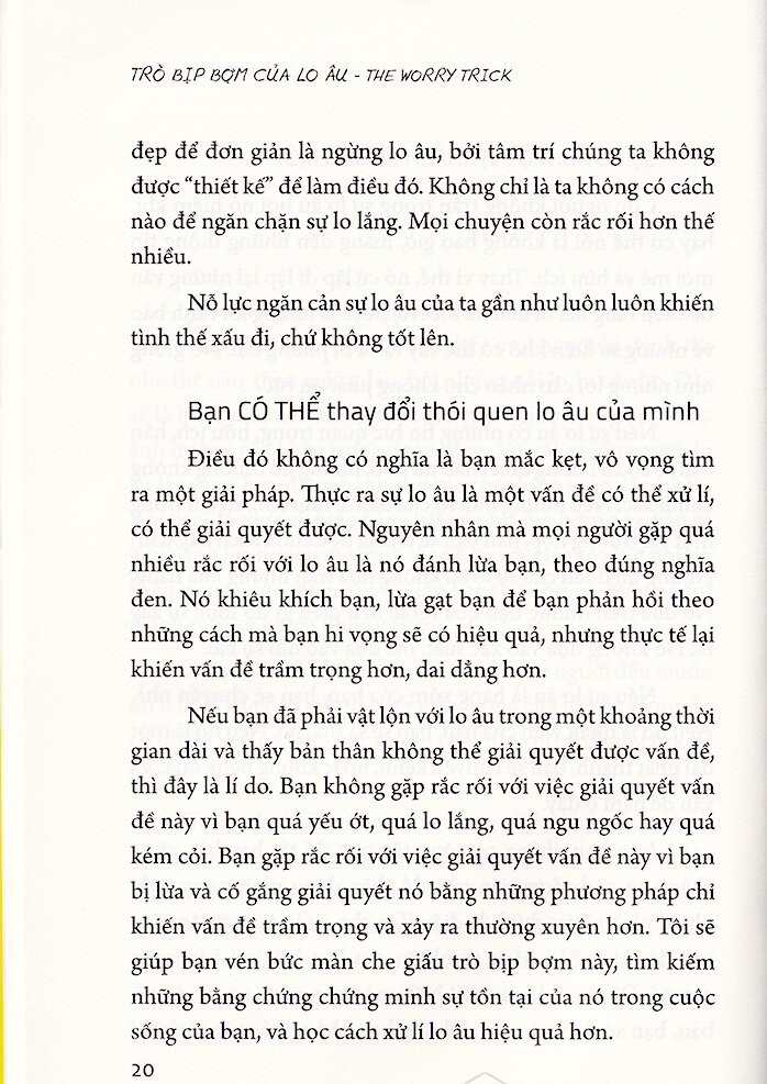 Sách: Trò Bịp Bợm Của Lo Âu - The Worry Trick