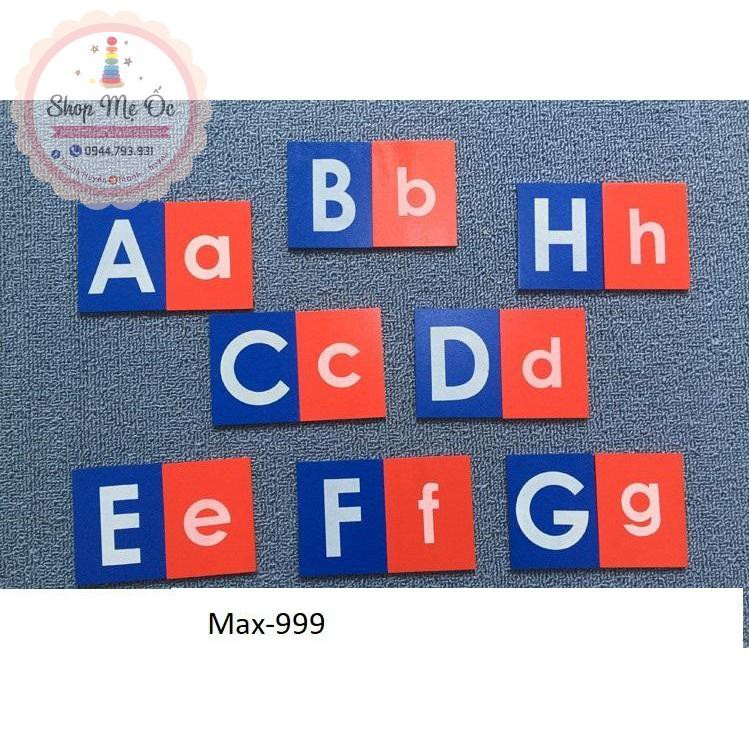 Giáo cụ Montessori - Chữ nhám (Sandpaper Letters)