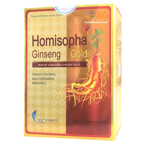 HOMISOPHA GINSENG GOLD – Hỗ trợ bồi bổ sức khỏe (HỘP 60 VIÊN)