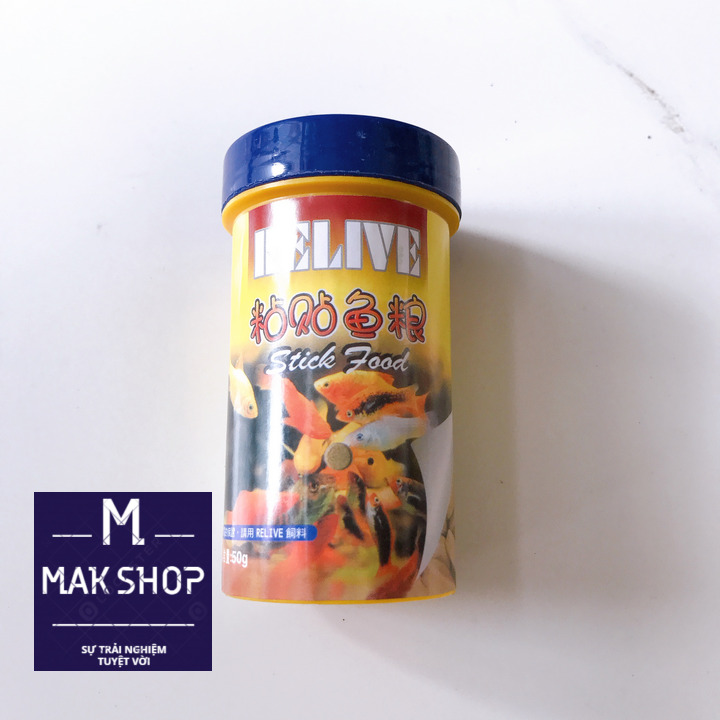 Thức ăn dán kính, thành hồ relive 50g cho hồ cá cảnh, tinh tế, tiện lợi, chuyên nghiệp