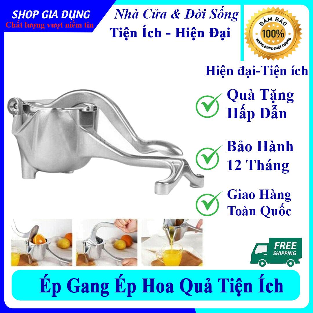Dụng cụ ép hoa quả cầm tay, Máy ép trái cây, máy vắt cam bằng tay, cối ép trái cây bằng gang-Dụng cụ ép hoa quả đa năng giúp ép hoa quả cực dễ