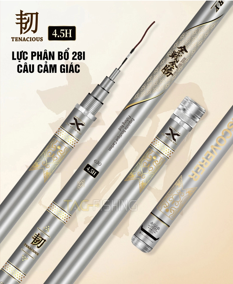 Cần Tay Gama FX Đại Thắng 4.5h 5.5h 6.5h ( tặng ngọn 1 + đốt 2 , bảo hành 1 năm )