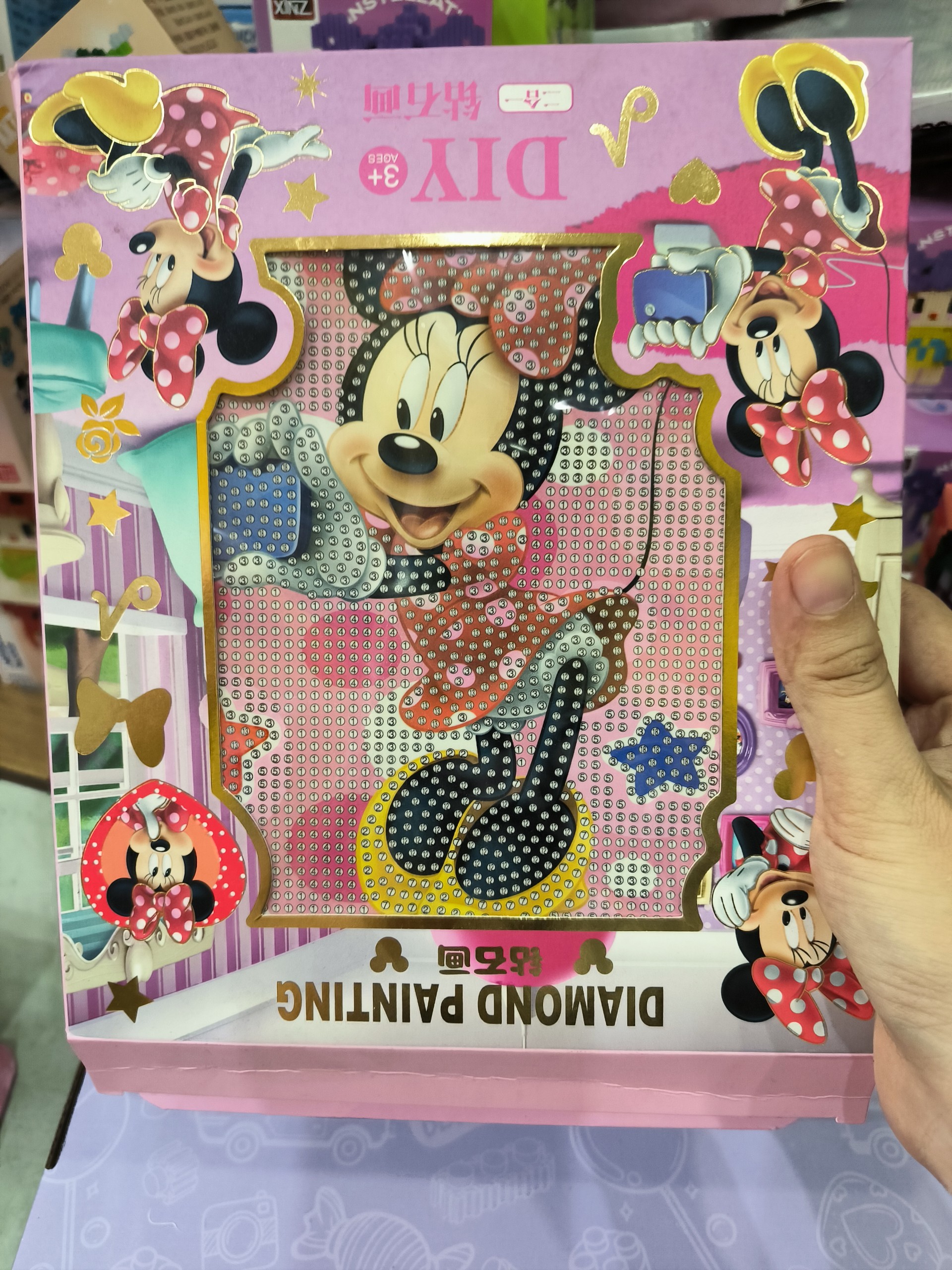 [HCM]Tranh đính đá chưa đính có khung kt 20x30cm