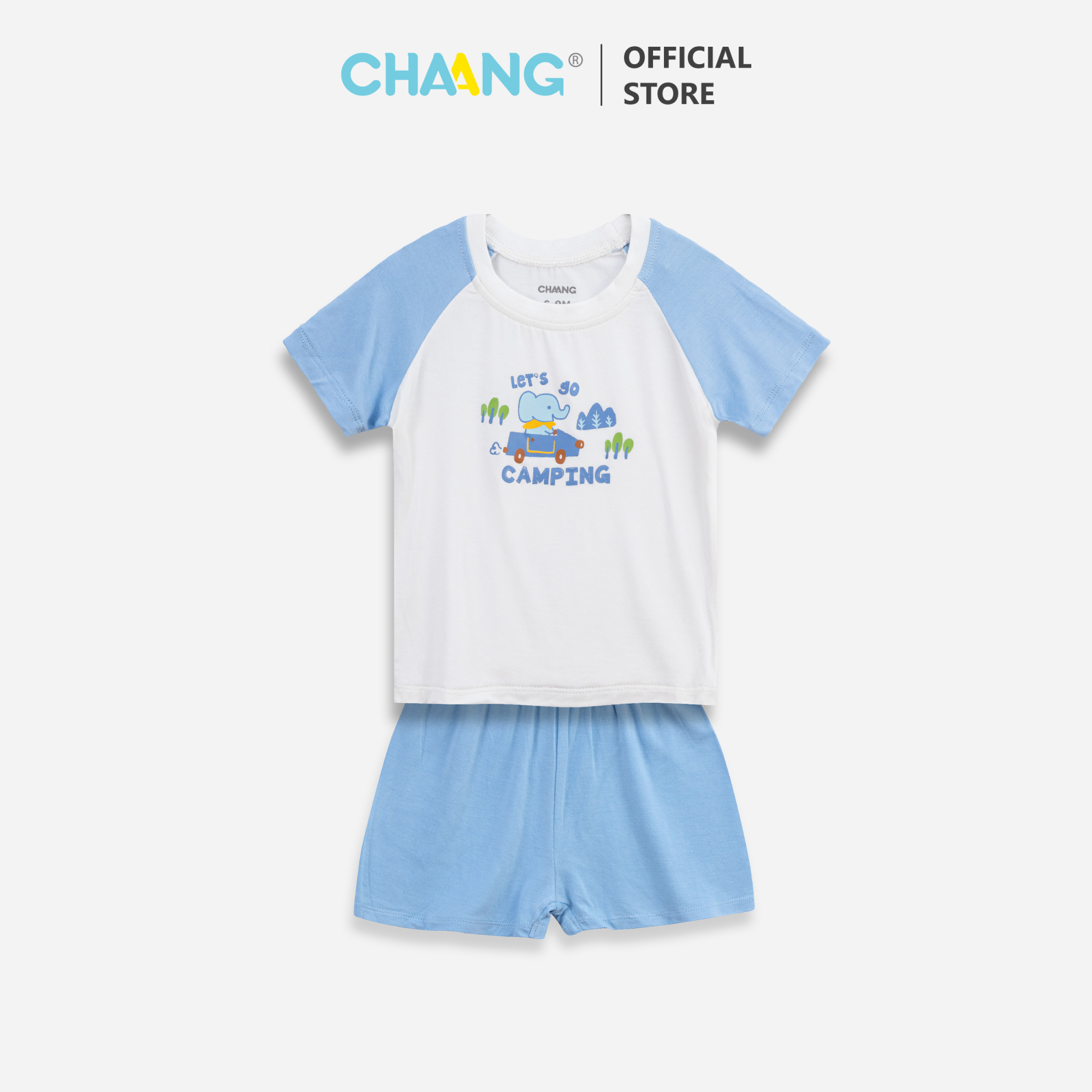 [CHAANG] Bộ quần áo cộc raglan Spring Chaang