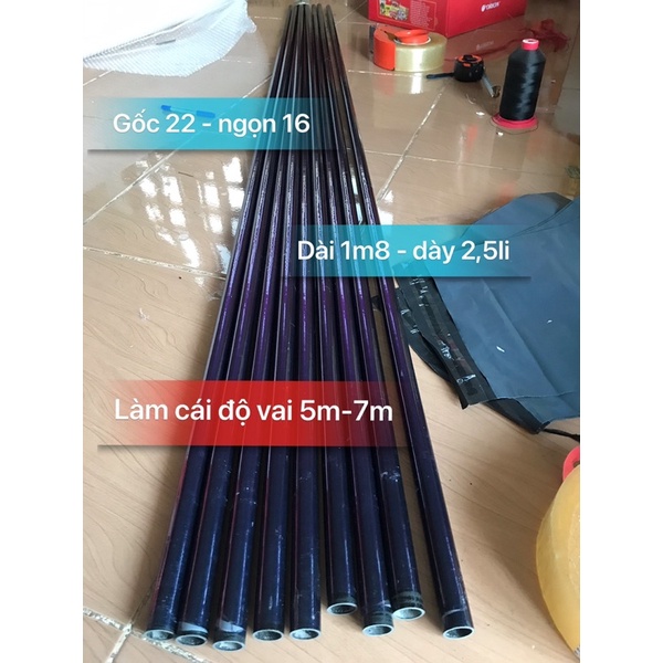 Cacbon làm diều - cần câu -