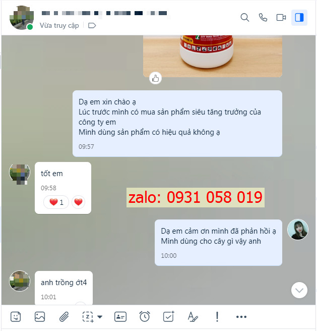 SIÊU TĂNG TRƯỞNG (chai 1 lít)