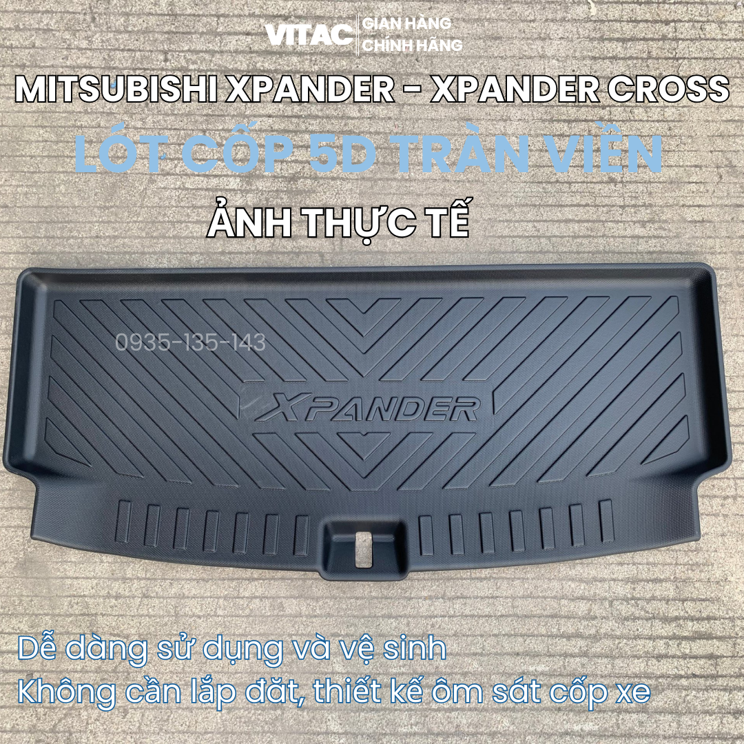 Lót cốp tràn viền Mitsubishi Xpander, Xpander cross 2018-2023