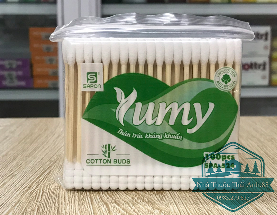 Tăm Bông Lõi Gỗ Yumi