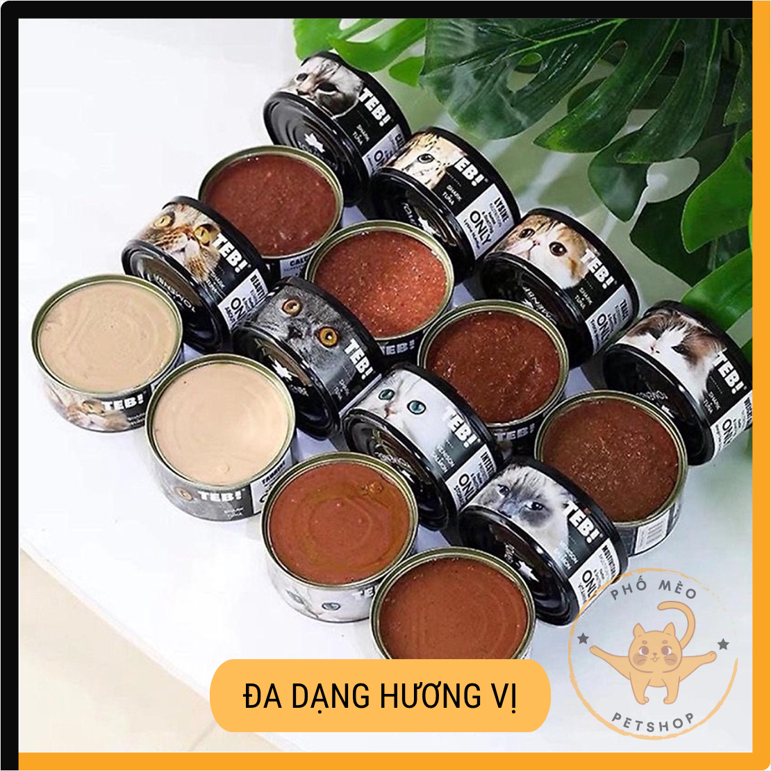 Pate lon cho mèo TEB Only 170G cao cấp
