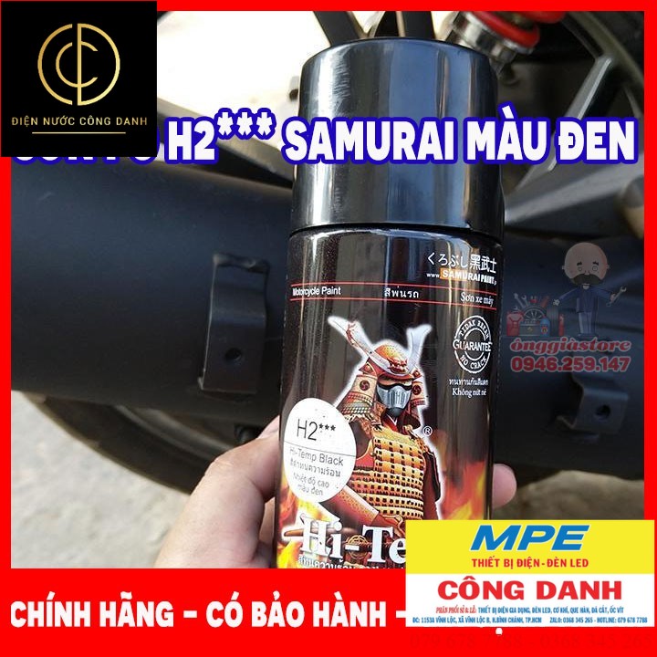 Sơn pô chịu nhiệt h2 - sơn samurai cao cấp