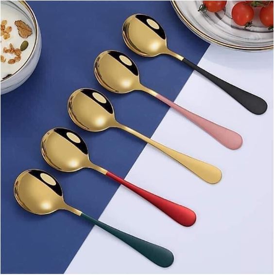 Thìa inox mạ vàng sang trọng