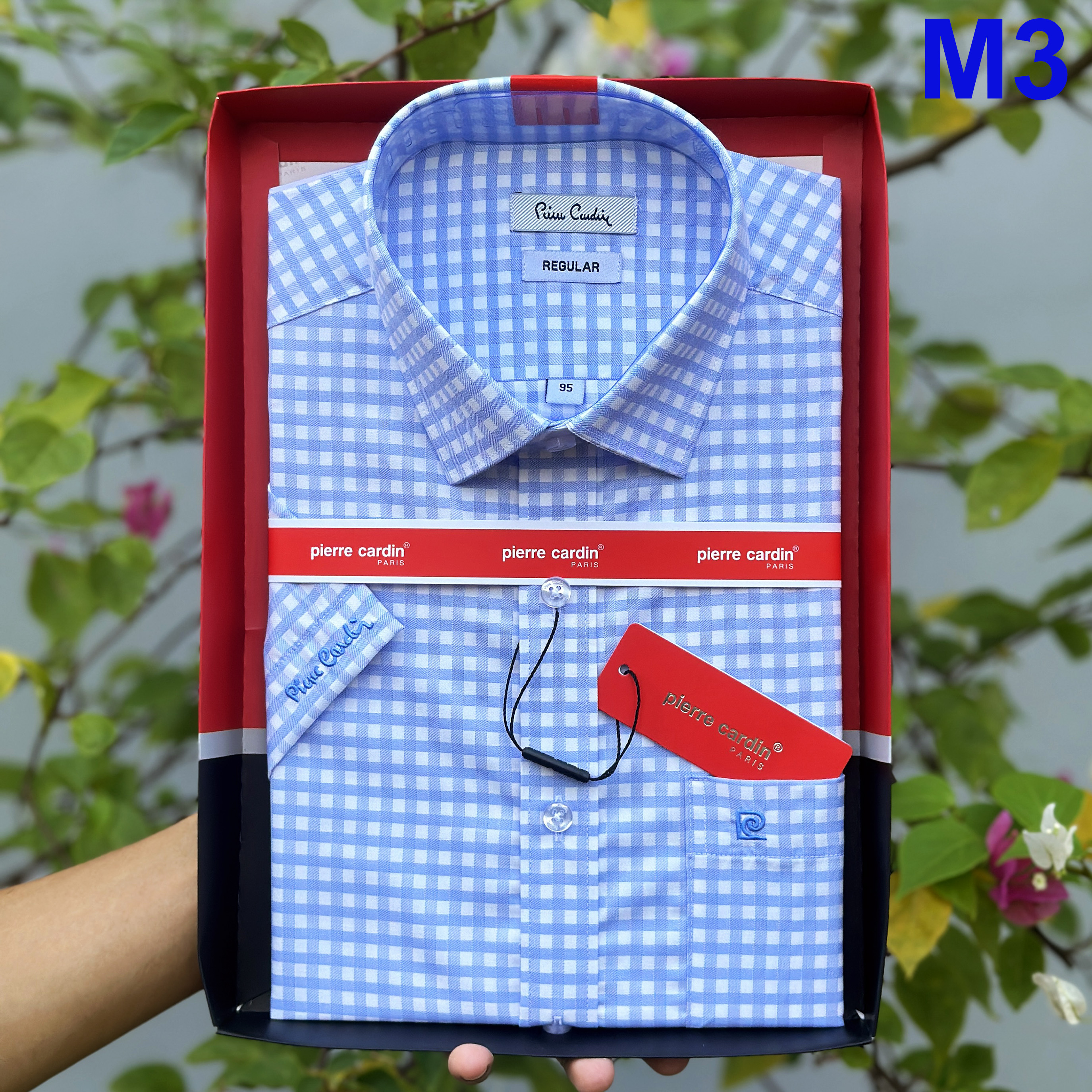 Áo sơ mi nam pierre cardin trắng dài tay, áo sơ mi công sở chính hãng xuất dư hàn