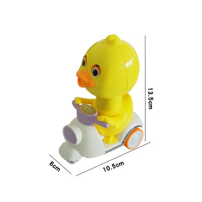 Đồ chơi vịt con chạy xe máy cao cấp thú vị