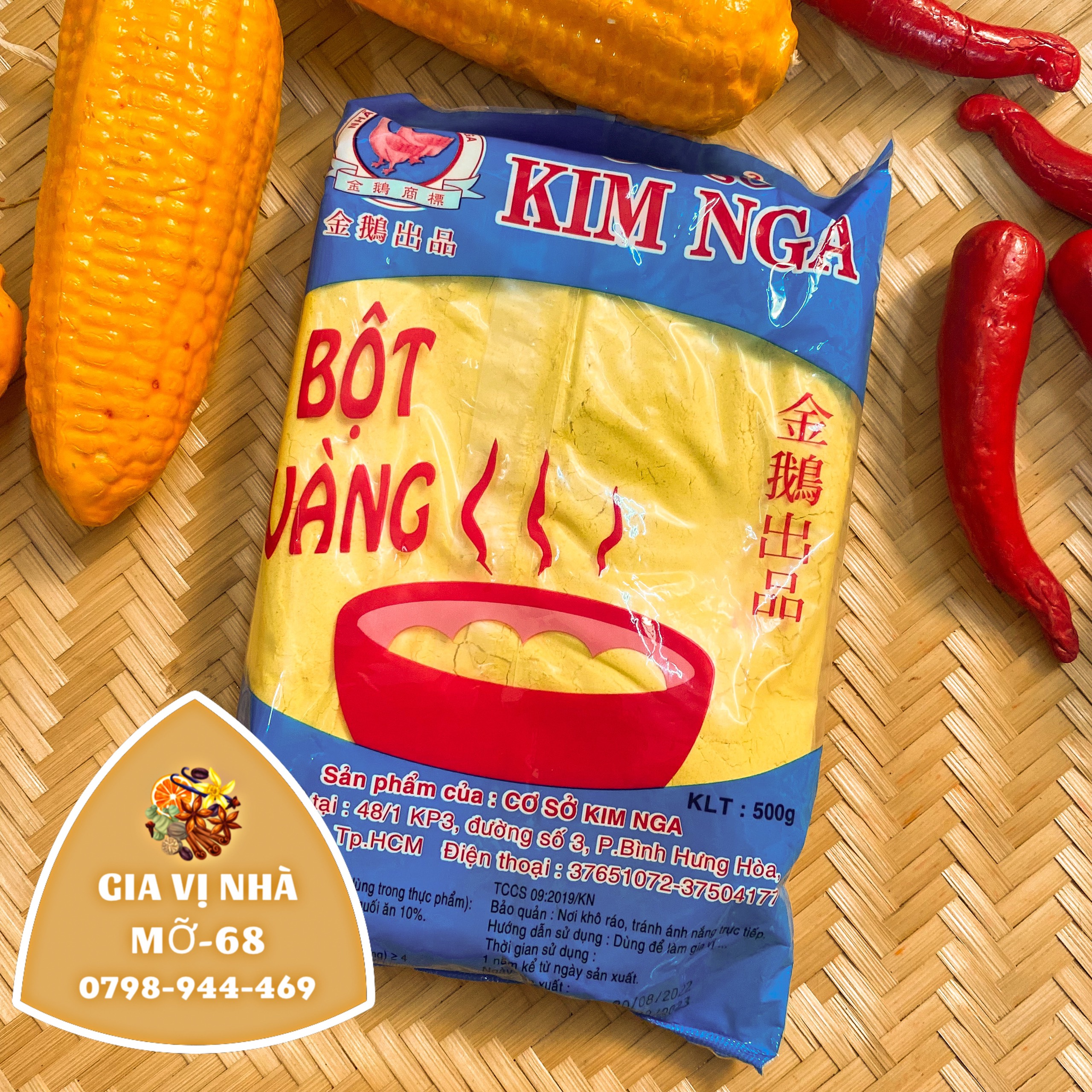 BỘT BÉO VÀNG KIM NGA - GÓI 100GR( CHIẾT )-500GR