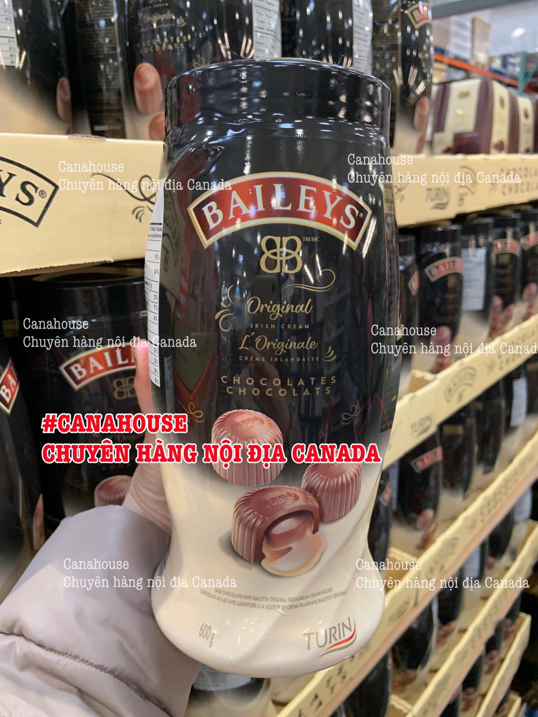 Kẹo socola Bailey sữa - Hộp 600gr