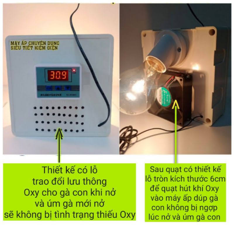 Máy ấp trứng thông minh 2023 Tích hợp úm gà con - Bảo Hành 3 Năm
