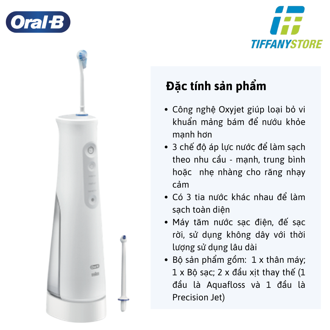 Máy tăm nước cầm tay Oral-B Water Flosser Advanced