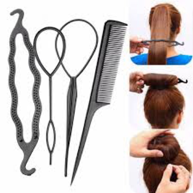 ✅Bộ 4 dụng cụ làm tóc đa năng cực tiện lợi