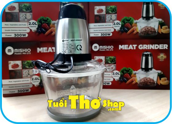 [5 ĐẶC ĐIỂM NỔI TRỘI] Máy xay thịt Mishio MK- 273 / công suất 300W