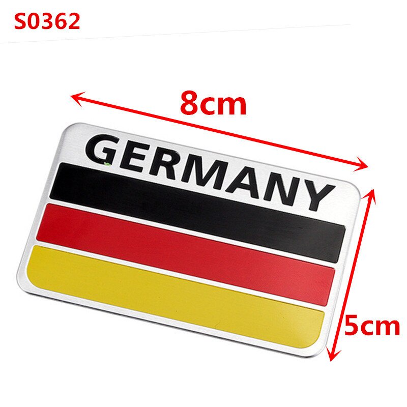Logo Tem nhôm cờ Đức GERMANY
