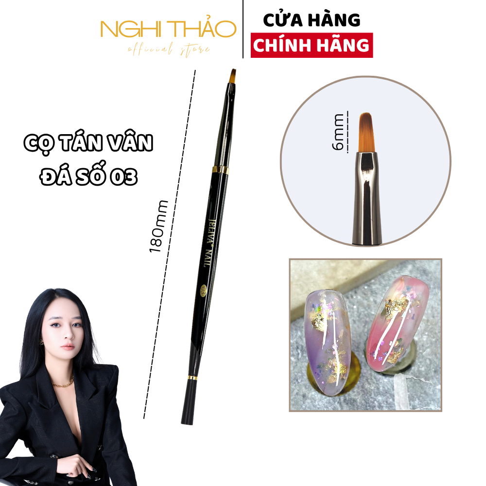 Cọ tán vân đá vẽ hoa số 03 Nghi Thảo
