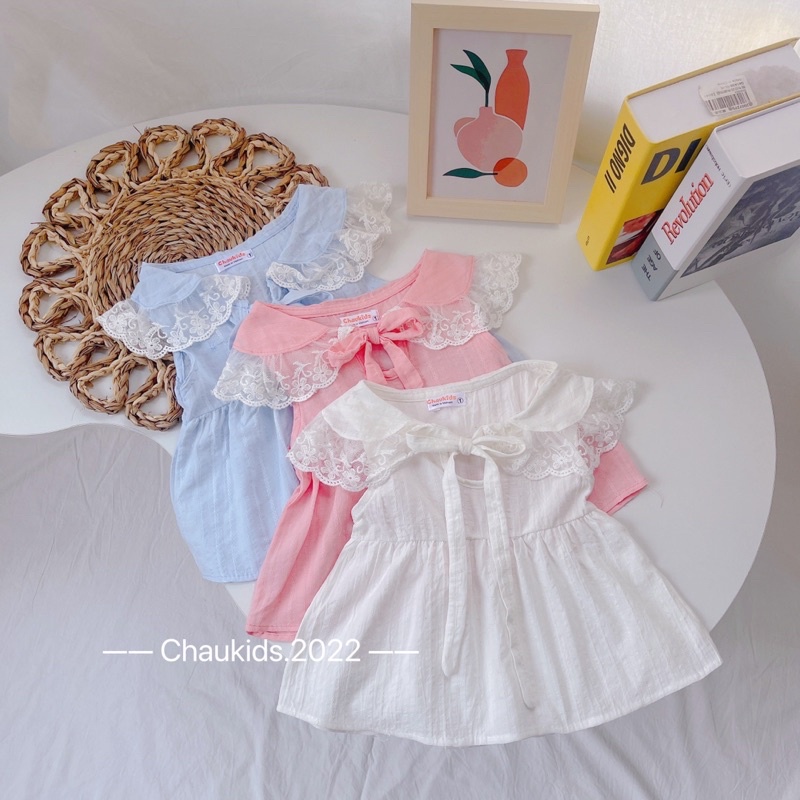 BỘ CỔ SEN VIỀN REN SIÊU ĐẸP CHO BÉ
