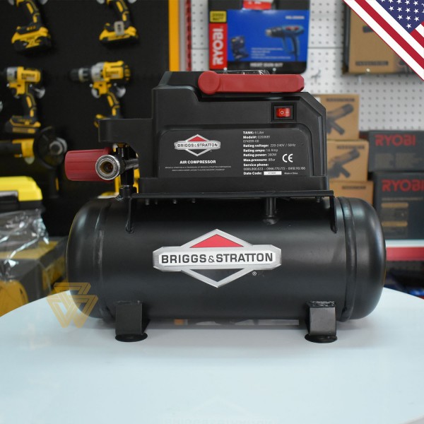 [HCM]Máy Nén Khí 0.75HP 6L Briggs&Stratton 0200681