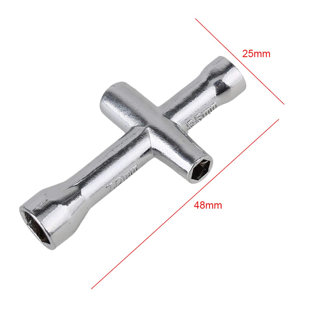 [HCM]Cờ lê chữ thập lục giác mini đa năng M2 / M2.5 / M3 / M4 - Dụng cụ vặn đai ốc (1 cái)