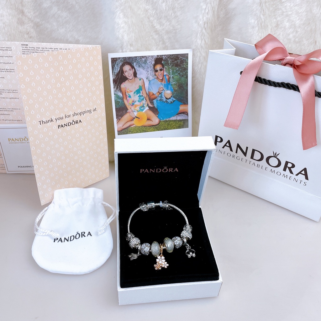 Vòng charm Pandora Cherry Blossoms Pendant Charm Bracelets