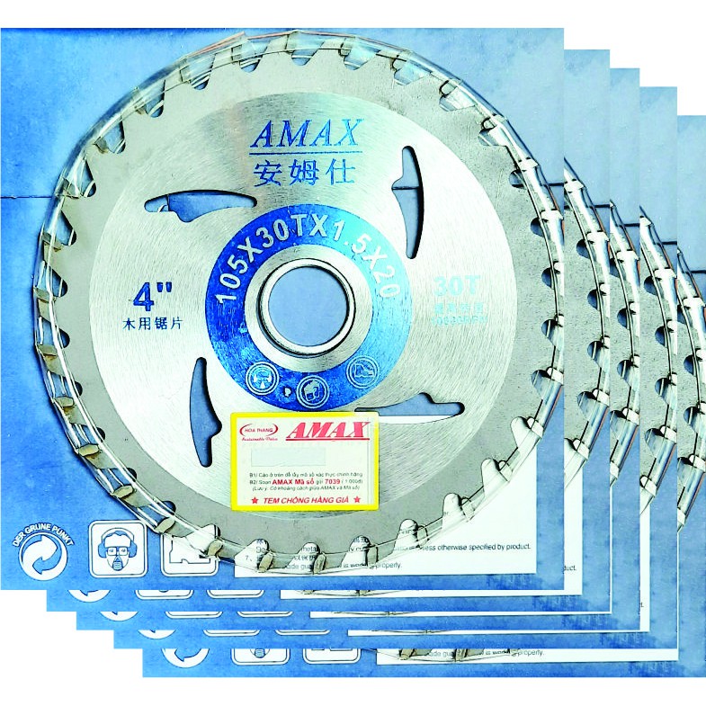 10 Lưỡi cưa gỗ Amax xám ( )